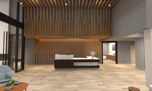 Lobby Rendering Of the lobby